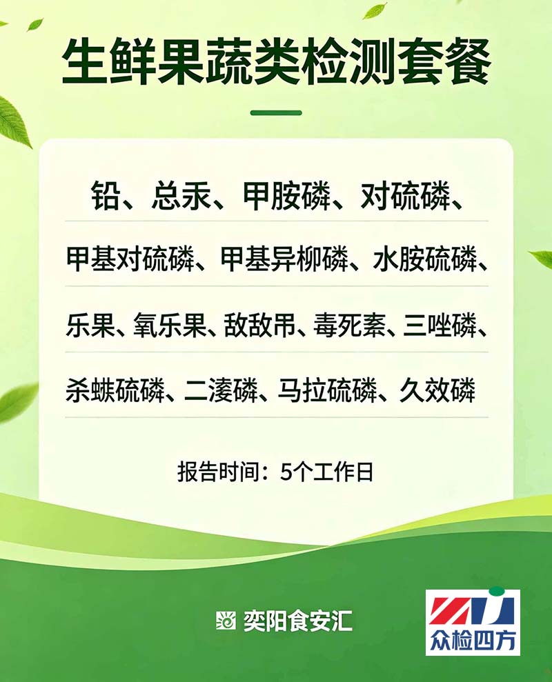 生鲜果蔬类检测